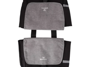 Online Walfort Dubbele Fietstas Zwart,Grijs