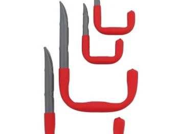 Outlet FERM Wandhaken Grijs,Rood