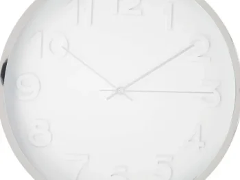 Hot Merk Wandklok Goud,Zilver,Wit