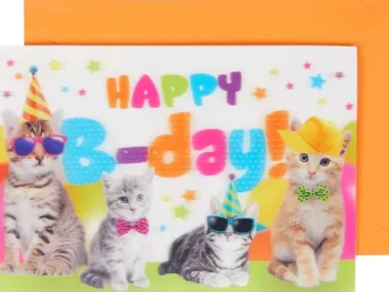 Fashion Office Essentials Wenskaart Lenticulair Met Dieren Print