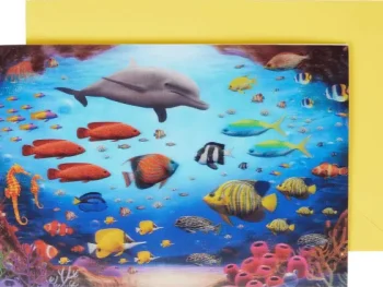 Fashion Office Essentials Wenskaart Lenticulair Met Dieren Print