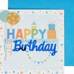 New Office Essentials Wenskaart Met Glitters Meerkleurig