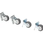 Sale Merk Zwenk- En Bokwielen Zilver